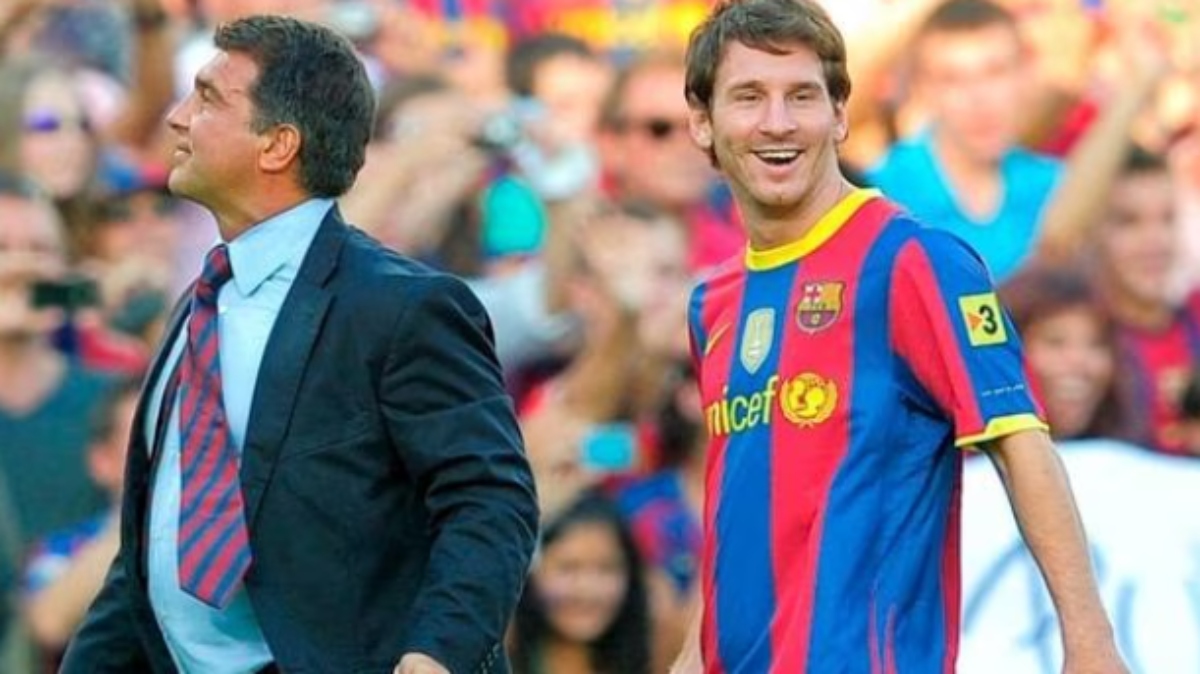 Asegura Joan Laporta que el Barcelona está intentando el regreso de Lionel Messi