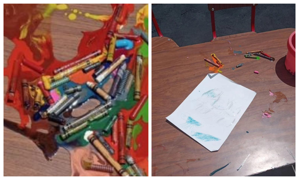 Crayolas de estudiantes se derriten ante temperaturas extremas en Nuevo León
