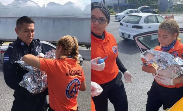 Una historia de humanidad: Policías de Santa Catarina brindan apoyo a madre que da a luz en un taxi