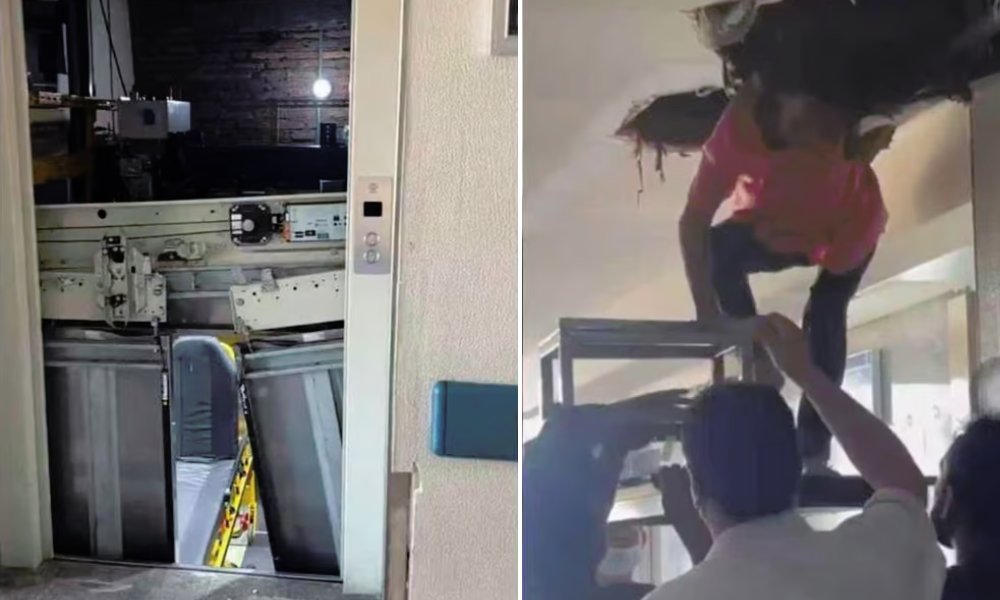 Incidente en el IMSS de Guadalajara: ascensor cae del quinto al tercer piso