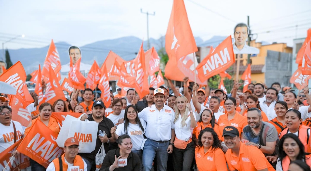 Jesús Nava lidera campaña “Que siga lo nuevo” en Santa Catarina