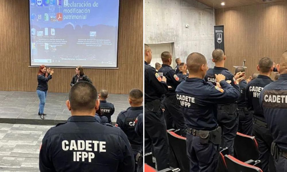 Imparten curso de capacitación para atención a personas sordas a cadetes de Seguridad Pública