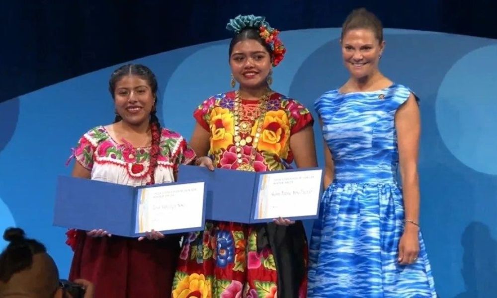 Estudiantes oaxaqueñas ganan el Premio Mundial del Agua en Suecia